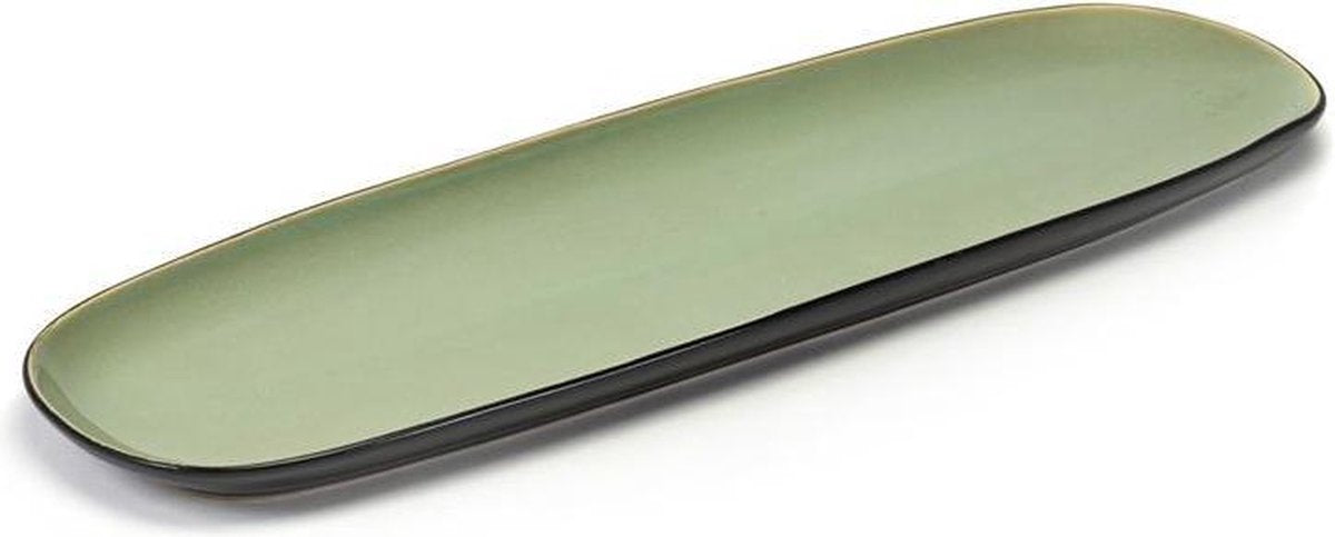Serax Pure by Pascale Naessens Bord - Lang - 40cm x 14cm -  Green Speckle