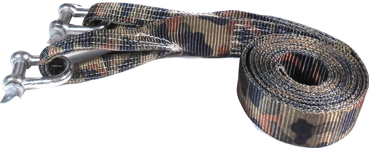 Sleepkabel 2000 KG (camouflage) met gratis bewaartas