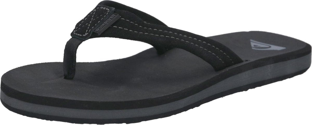 Quiksilver Carver Suede Heren Slippers - Black - Maat 44