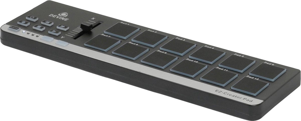 Je eigen beats maak je met de Devine EZ Creator Pad controller. Professioneel klinkende vocalen neem je op met de M-Mic usb microfoon. Dankzij de meegeleverde Pro 2000 koptelefoon hoor je perfect wat je doet. Incl. software.