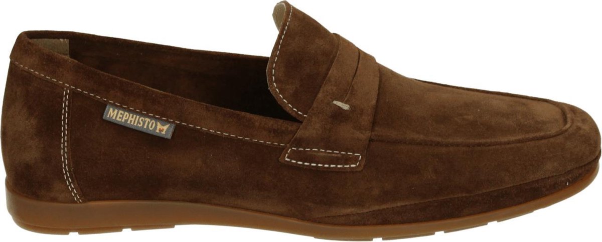 Mephisto ALEXIS VELOURS - Volwassenen Instappers - Kleur: Cognac - Maat: 46.5