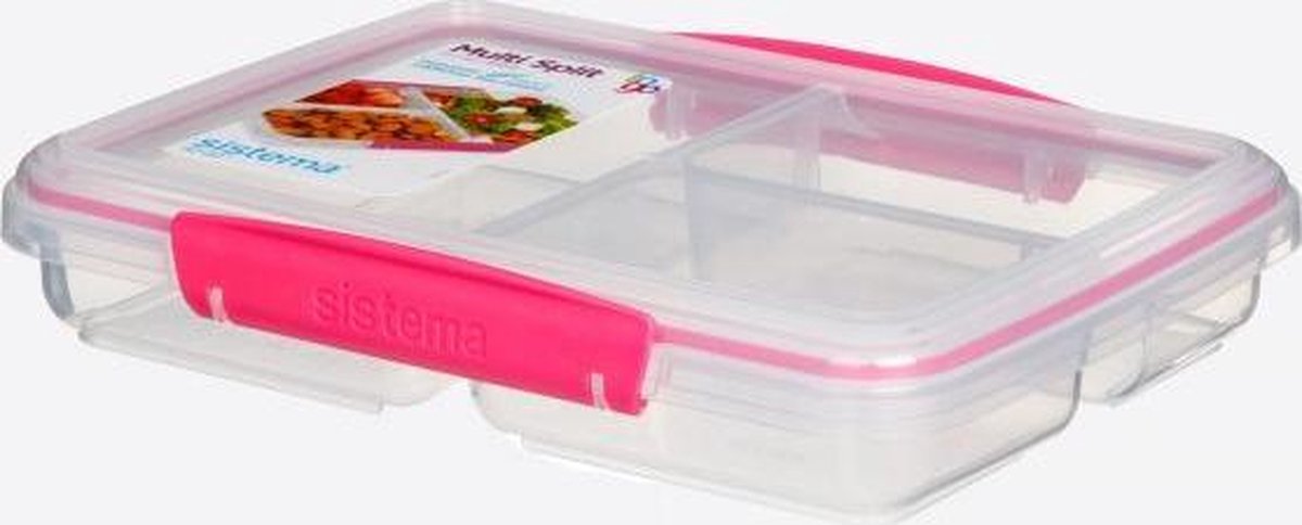 Sisitema - To Go Voorraaddoos 3 compartiment - 820ml