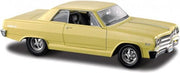 Maisto CHEVROLET MALIBU SS 1965 geel modelauto schaalmodel 1:24