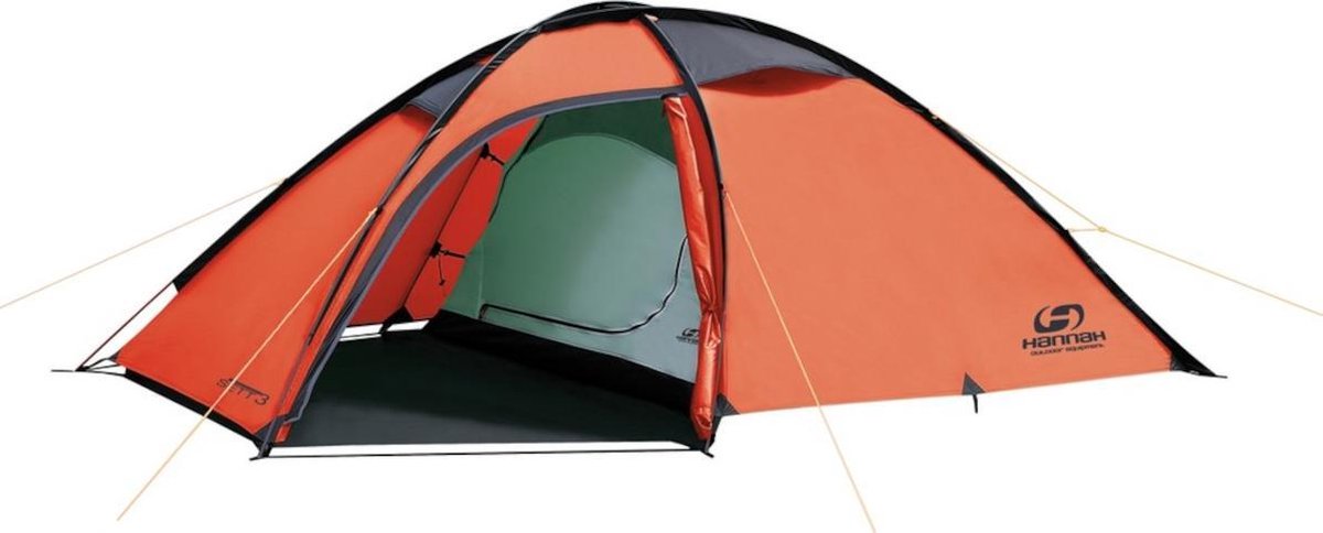 Hannah Outdoor Sett 3  - lichtgewicht tent - 3 persoons - Oranje - rood