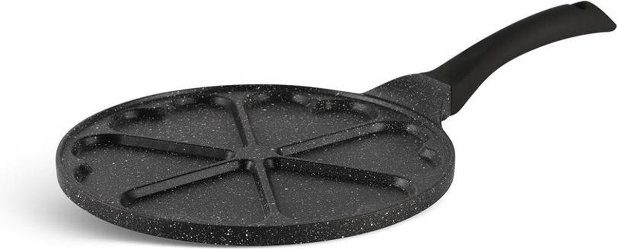 Edënbërg Stonetec Line - Pannenkoekenpan - Keramische/Marmeren Coating - 26 cm - 5 Kops Hartjesvorm