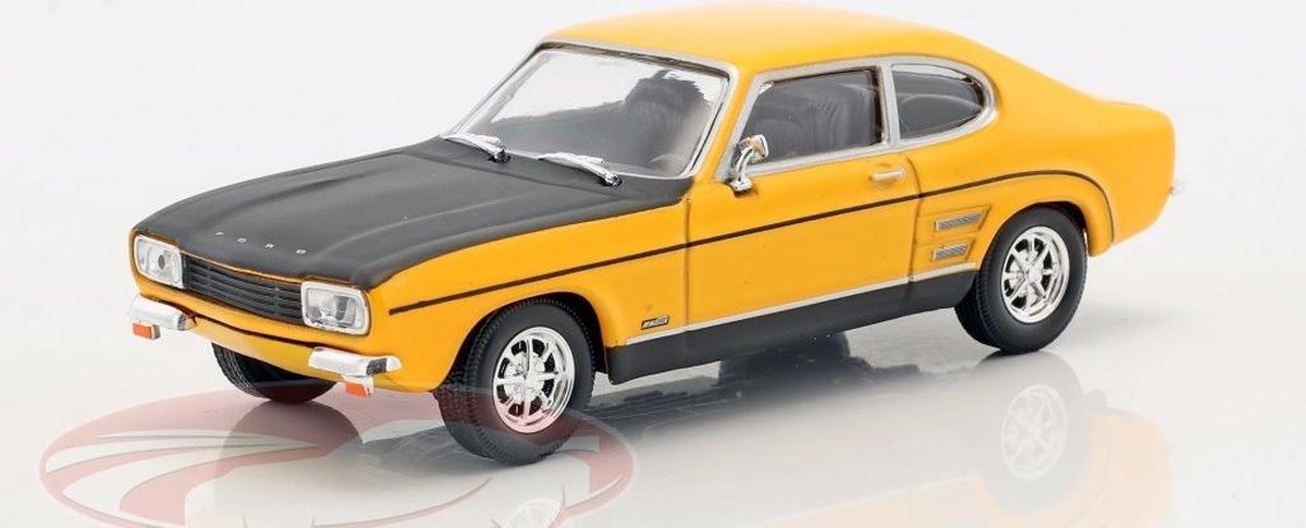 Ford Capri MK I Geel / Zwart 1-43 Cararama