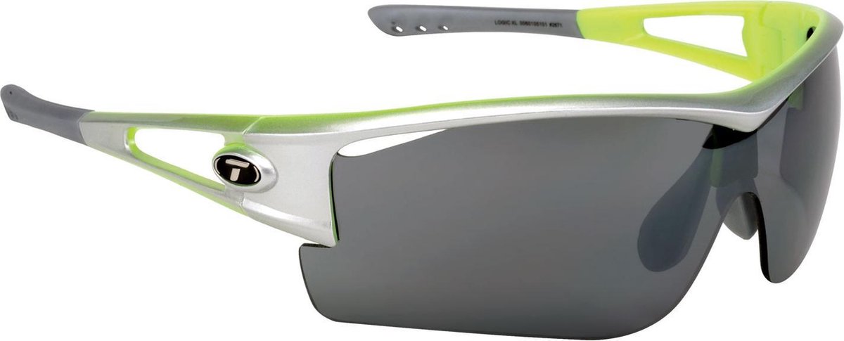 Sportbril / Zonnebril TIFOSI Logic XL Silver / Neon Green