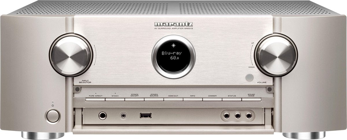 Marantz SR6015 9.2 AV-Receiver - Receiver met Bluetooth - 190 Watt per Kanaal - Zilver