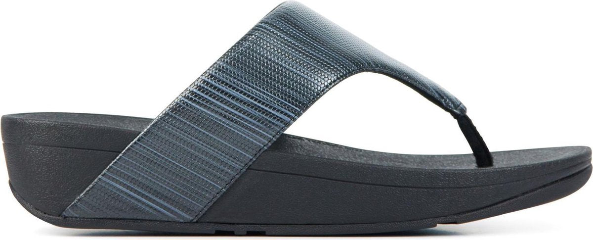 FitFlop  Vrouwen Rubber  Slippers / Damesschoenen Textured toe sand - Zwart - Maat 36