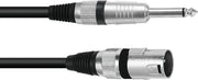 OMNITRONIC Adaptercable XLR(M)/Jack mono 0.9m bk
