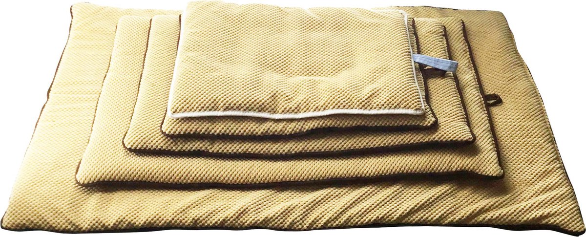 RelaxPets - Honden en katten mand - Kussen - Cozytime Teflon mat - Duurzaam - Beige - Waterproof -  100x65x14cm