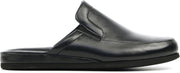 Rohde Mannen Leren Pantoffels / Herenschoenen Harde zool Sloffen - 6607 - Zwart - Maat 46