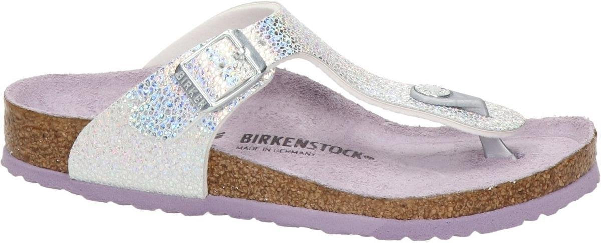Birkenstock Gizeh meisjes slipper - Zilver - Maat 37