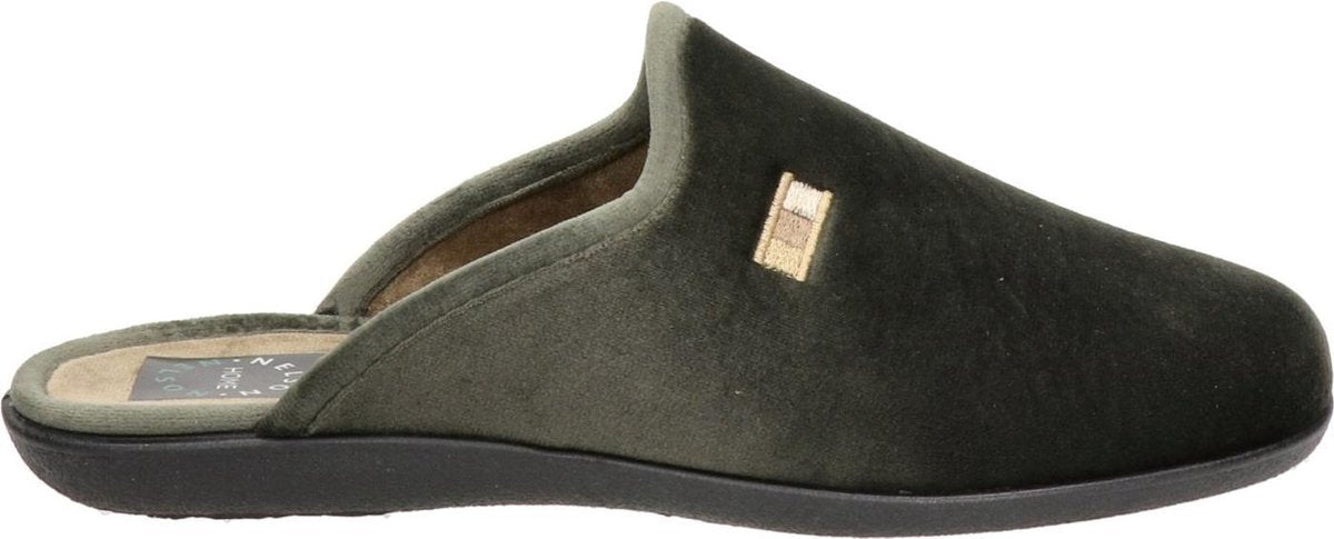 Nelson Home Heren Pantoffel - Kaki - Maat 43