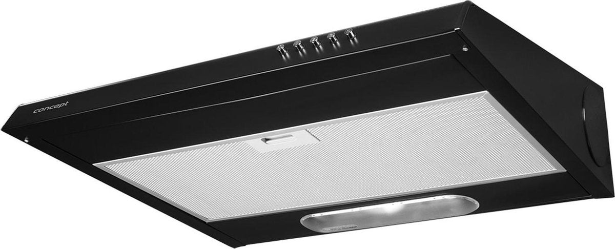 Concept OPP2060bc  Onderkast Afzuigkap 60cm - zwart met vetfilter