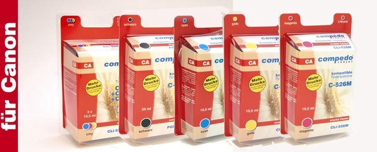 Compedo Vervanging printer inktcartridge Canon CLI-526 magenta