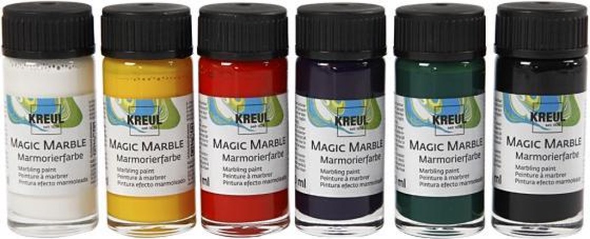 Magic Marble Standaardkleuren 6x20 ml