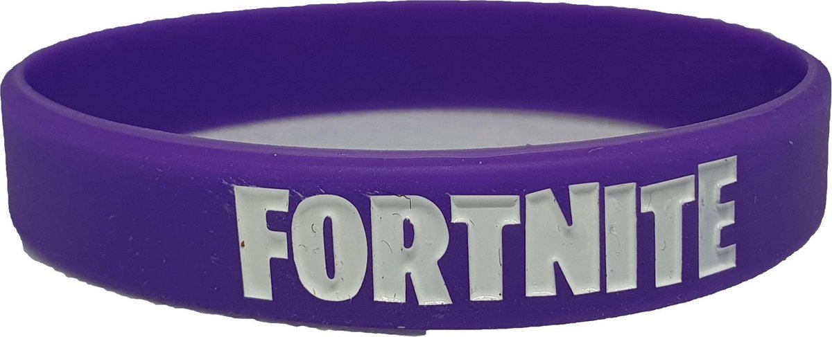 Fortnite Game Accessoire Siliconen Polsbandje Paars Armband
