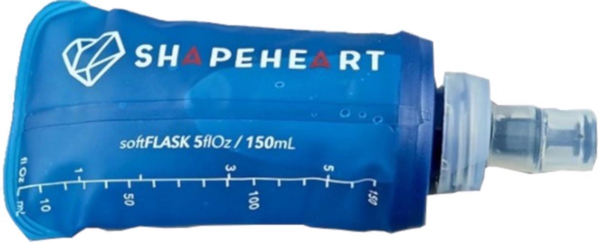 Shapeheart Drinkfles Soft Flask 150 Ml Blauw