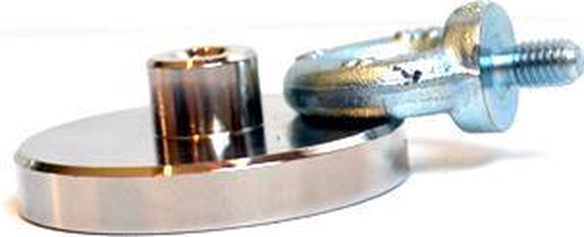 Neodymium Vismagneet 110 kg trekkracht | tijdelijk geleverd met gratis touw | sterke vismagneet om te magneetvissen | Groot en plat!