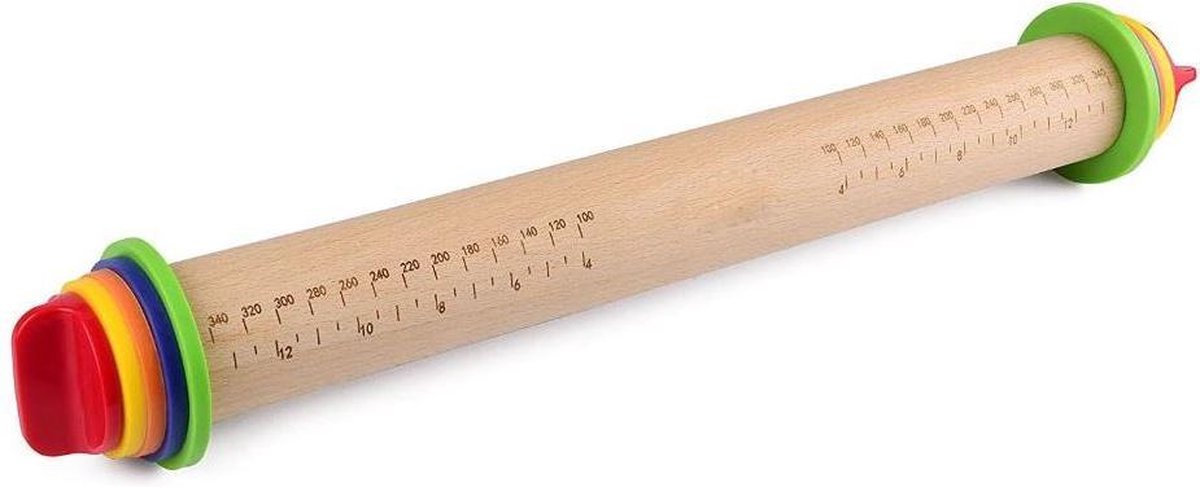 Krumble Deegroller verstelbaar hout / Verstelbare deegroller zodat je zelf kunt bepalen hoe dik je deeg mag worden / 10