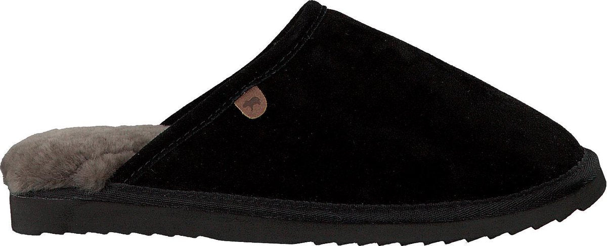 Warmbat Classic Suede Pantoffels - Black - Maat 39