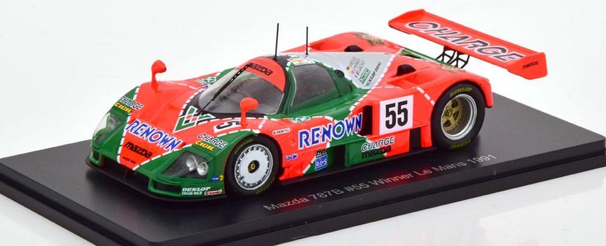 Mazda 787B Winner 24Hrs Le Mans 1991 Weidler/Herbert/Gachot 1:43 Made by Spark