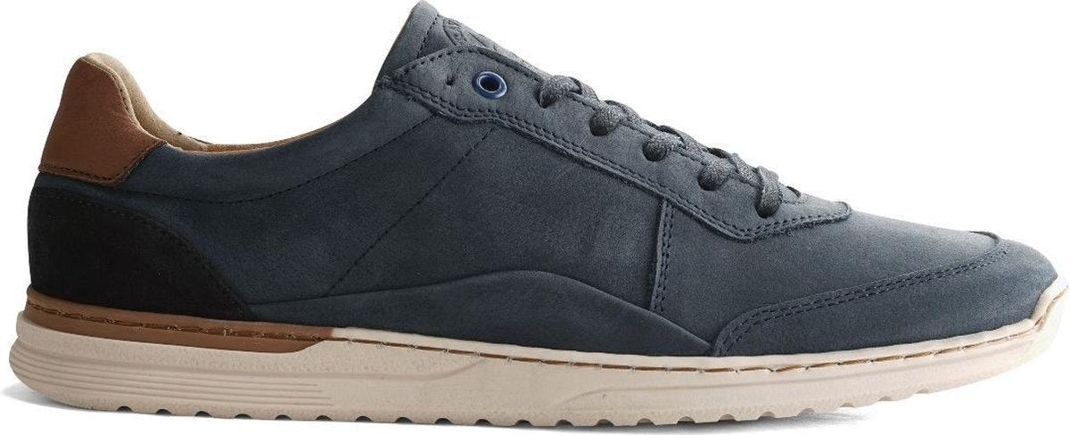 Travelin Eastoke - Sportieve Leren Heren Sneaker - Blauw - Maat 42