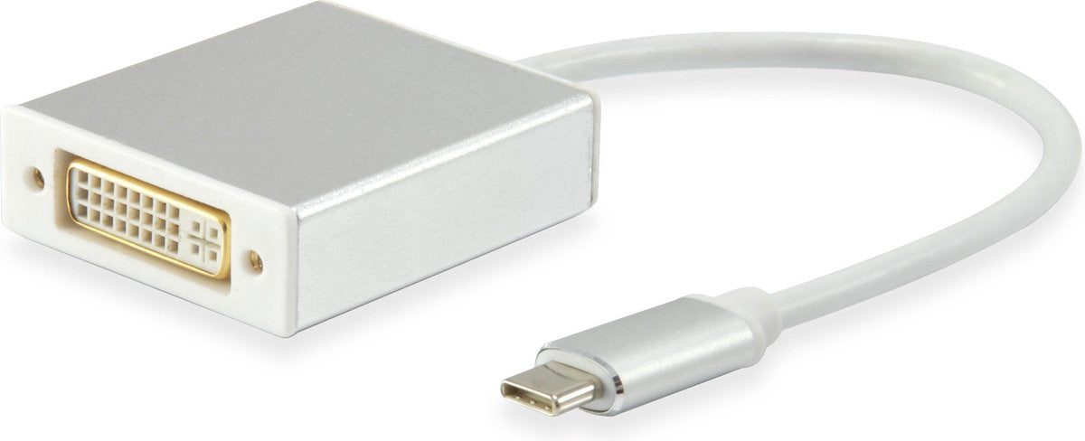 Equip 133453 tussenstuk voor kabels USB Type C DVI Wit
