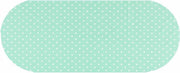 MixMamas Tafelzeil Ovaal - 140 x 300 cm - Stippen - Mintgroen/Wit