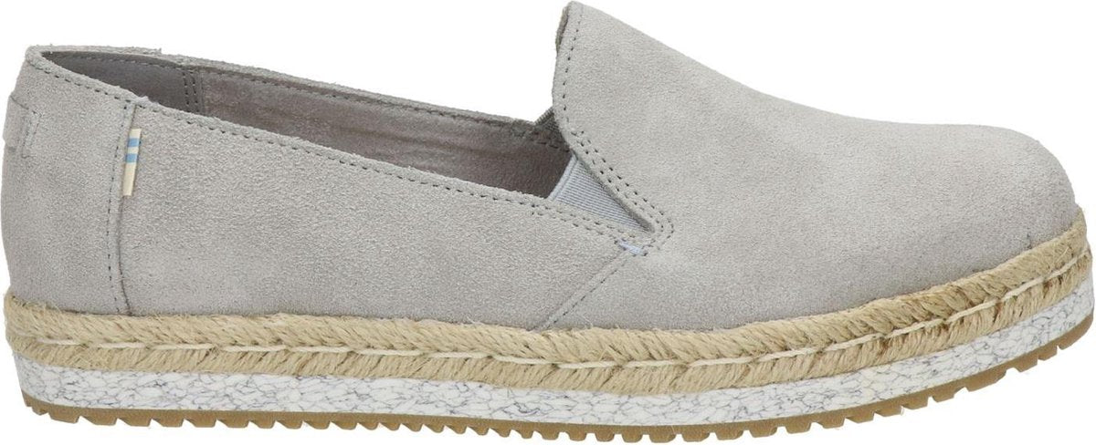 Toms Palma dames espadrille - Licht grijs - Maat 37