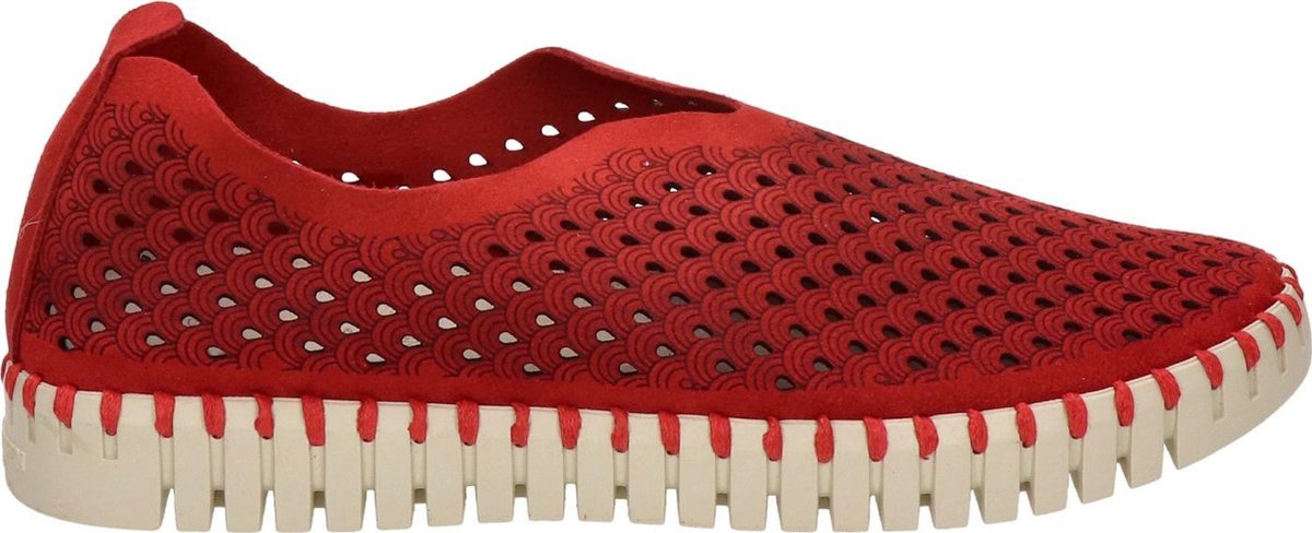 Ilse Jacobsen Vrouwen Instappers Kleur: Rood Maat: 40