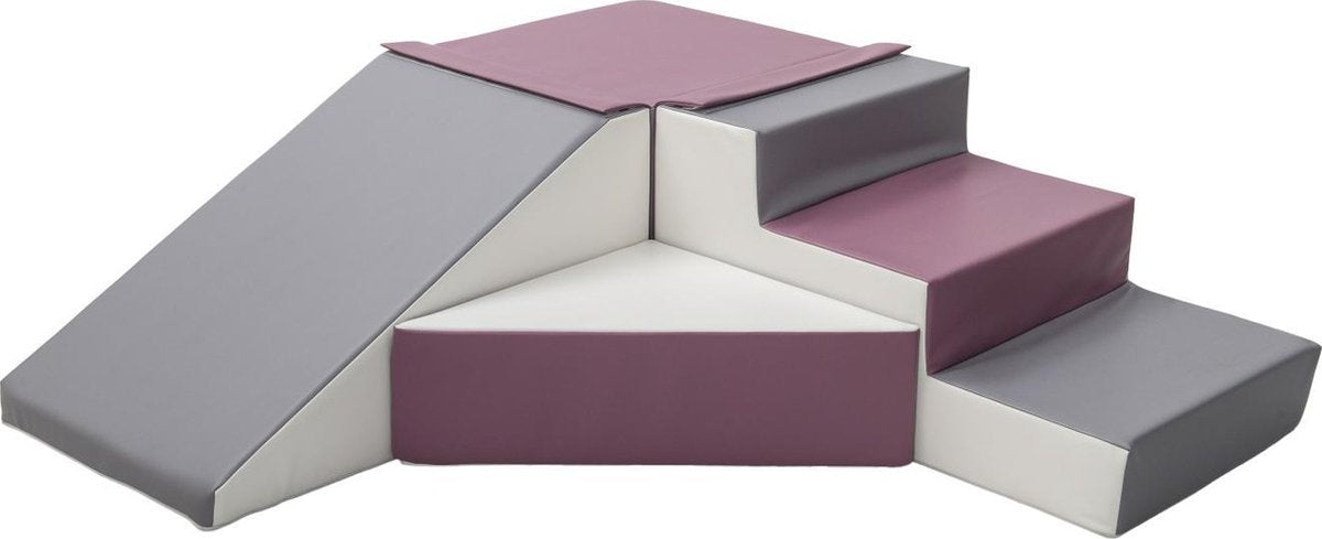 Schuim blokken / foam blokken - glijbaan / speelbaan | Witte