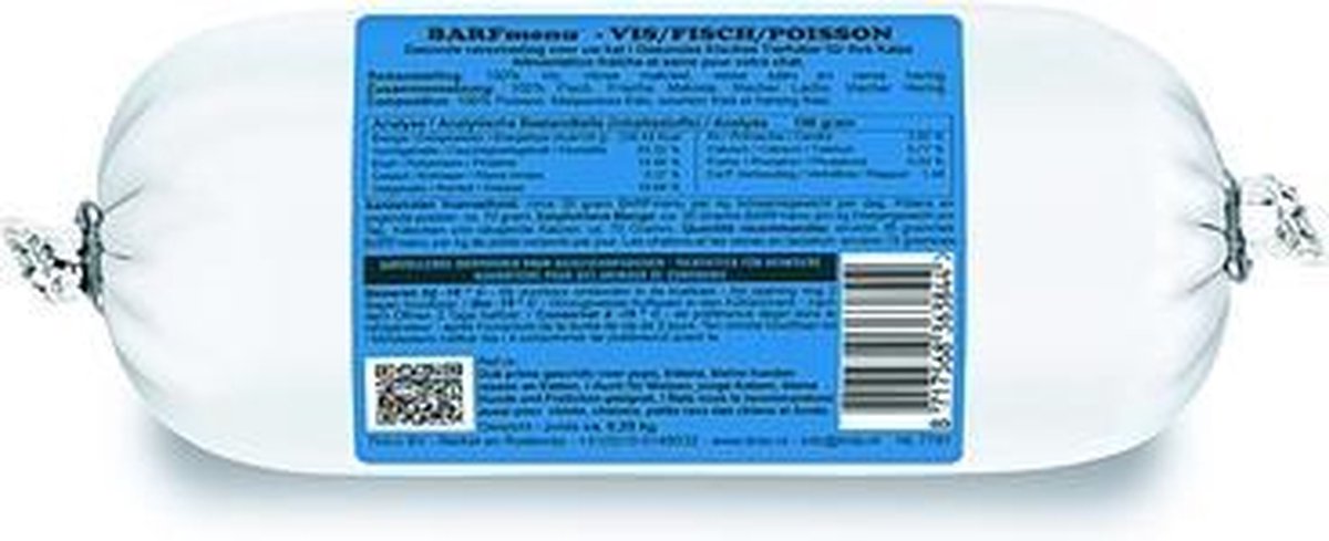 Barfmenu vis kattenvoer - 250 gr - 1 stuks