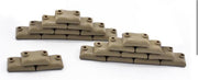 W05 - 50x Zandzakken bruin - WW2 Bouwstenen - Lego fit - WW2 - Soldaten - Militair - Tank - Army - Bouwstenen - Wapens - Geweren - Brick - Tweede Wereld Oorlog - Mini-figures - Leger - Duits - Navy Seals