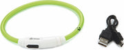 Beeztees nylon Safety Gear halsband+USB Flashix. Groen. 35 cm x 0
