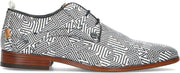 Rehab - Heren -  Grey labyrinth witte veterschoenen - Maat 41