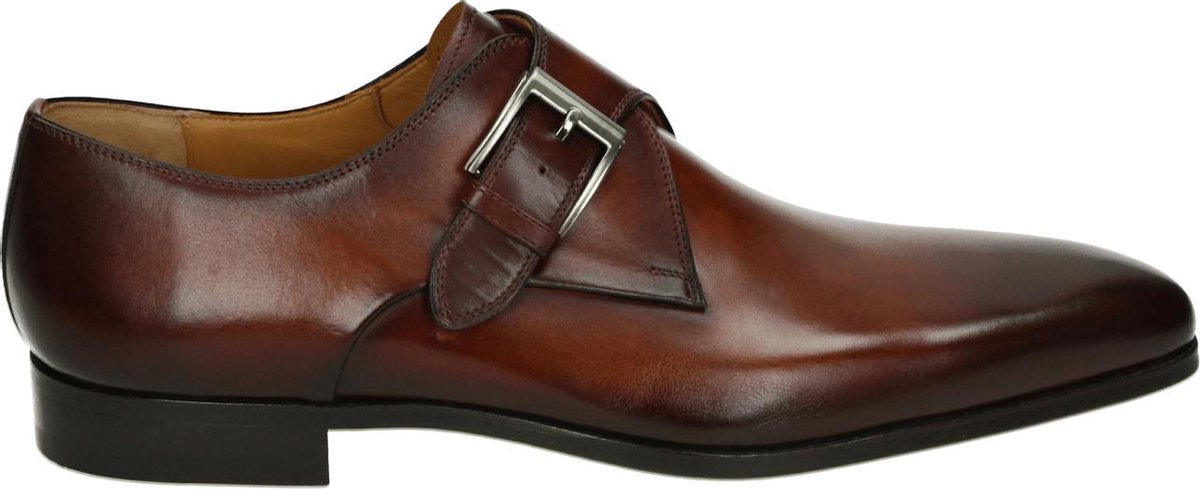 Magnanni 23040 - Volwassenen GespschoenenHeren veterschoen - Kleur: Cognac - Maat: 44
