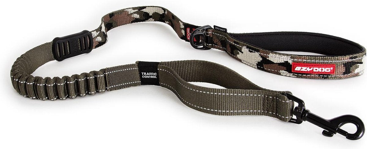 EzyDog Zero Shock - Lange Hondenriem - 120cm - Camouflage