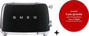 Smeg - TSF01BLEU MkIII - Broodrooster  2 sneden - Zwart - met 3 jaar garantie!