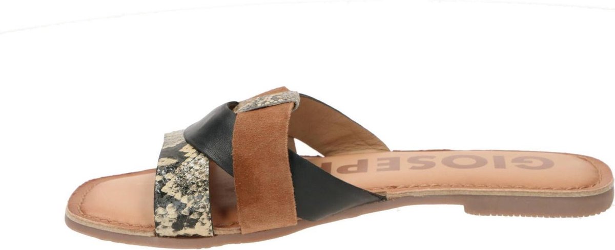 Gioseppo Lantana slippers bruin - Maat 40