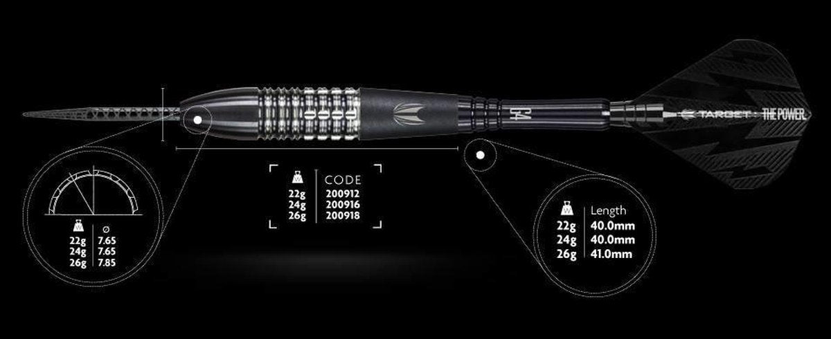 Phil Taylor Power 9FIVE Gen 4 95% - 24 Gram
