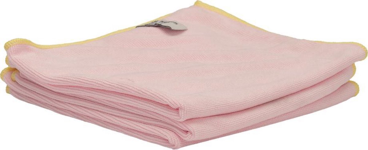 D&L Microvezel Doeken Super - 40 x 40cm - 3 Stuks - Roze