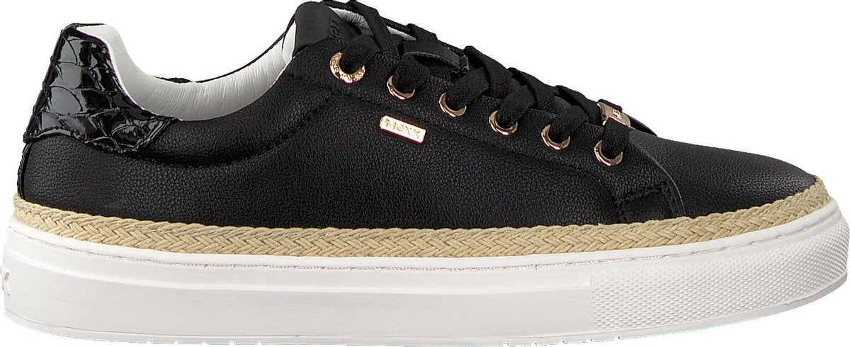 Mexx Cis Lage sneakers - Dames - Zwart - Maat 36