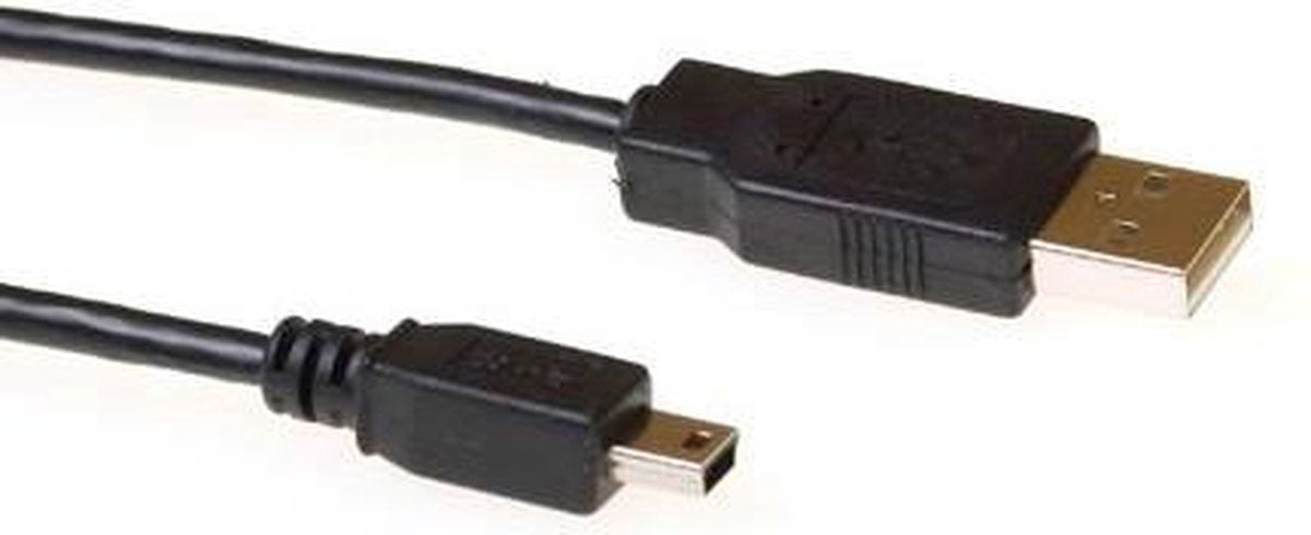 Intronics USB 2.0 aansluitkabel USB A male - USB mini B5 male