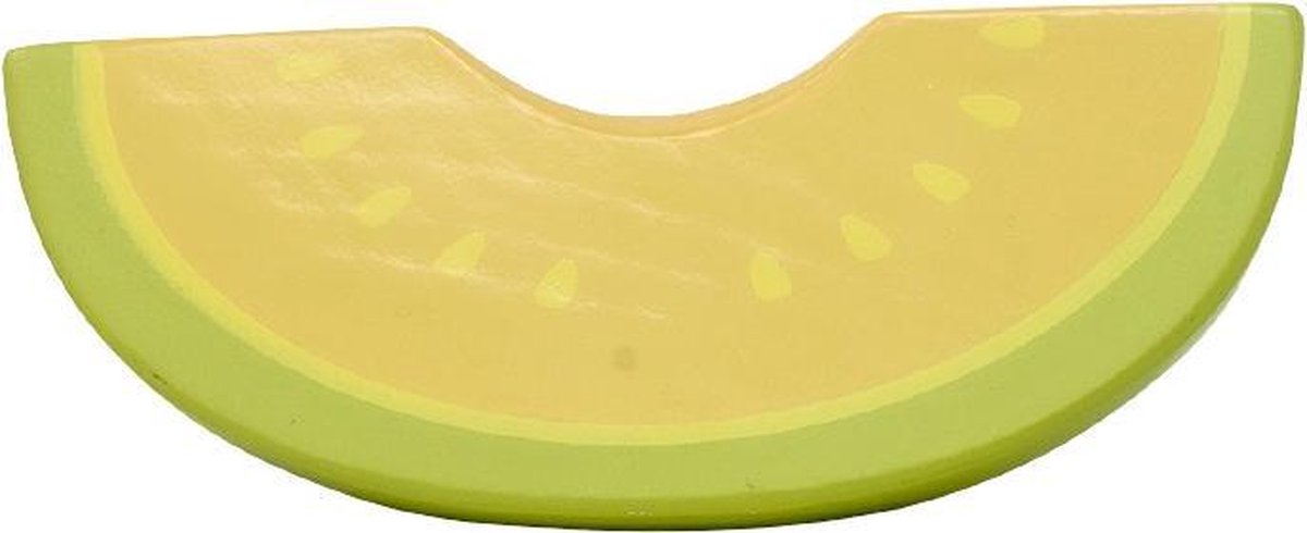 Mamamemo Schijf Cantaloupe Meloen Hout Geel/groen