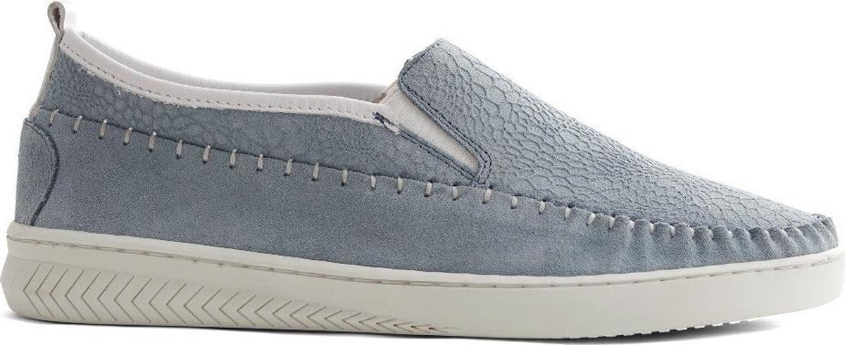 NoGRZ P.Blom - Leren dames slip-on sneakers - Lichtblauw - Maat 41