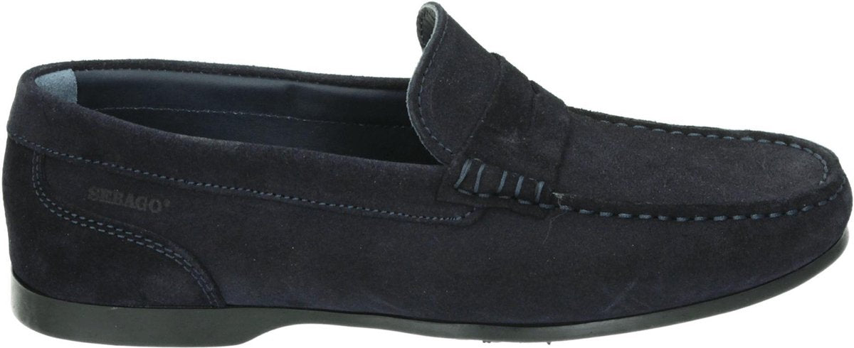 Sebago BYRON SUEDE - Volwassenen Instappers - Kleur: Blauw - Maat: 46.5