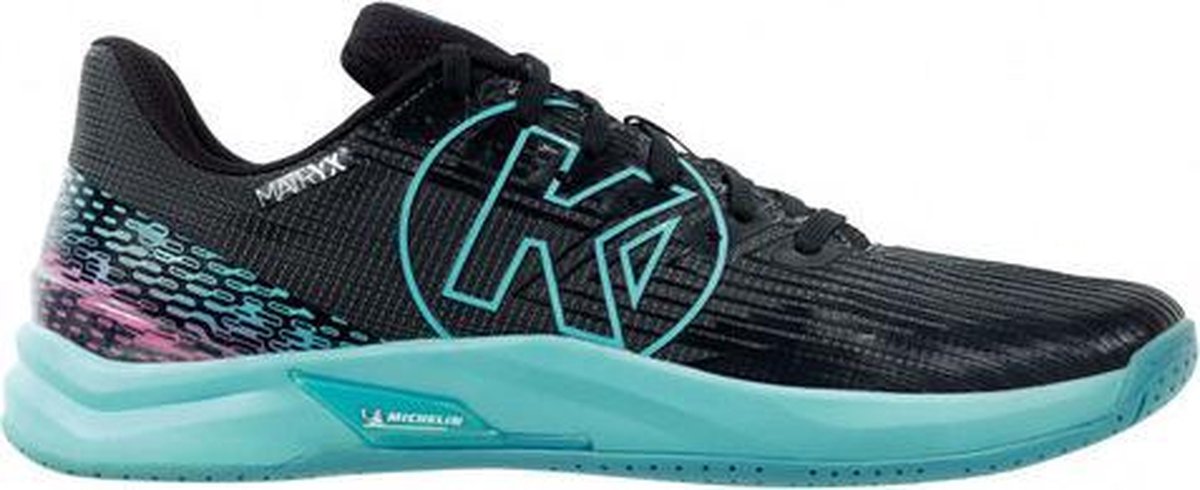 Kempa Attack Two 2.0 - zwart/blauw - maat 44.5