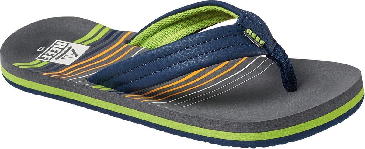 Reef Kids Ahi Jongens Slippers - Stripe Green - Maat - 31/32